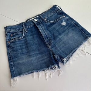Mother Superior Denim Dutchie Fray Shorts, 27, in   Cowboys don’t cry